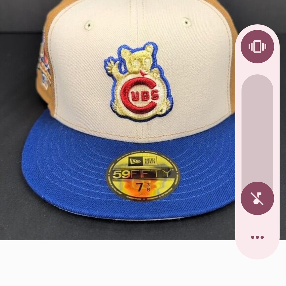 9FIFTY Kids Beige and Blue Chicago Cubs Cap